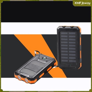 solar power bank 10000mah cargador usb portátil incorporado en luz led con brújula (1)
