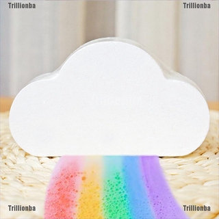 [Trillionba] arco iris nube bomba de baño sal exfoliante hidratante burbuja baño bomba bola