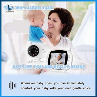 monitor de bebé digital inalámbrico de 3.5 pulgadas pantalla lcd en dos vías audio monitor de video de noche linda cámara para niños