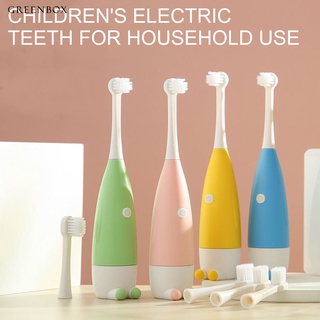 🥉 Sonic suave cerdas eléctricas cepillo de dientes IPX5 impermeable forma de dibujos animados divertidos niños cepillo de dientes cuidado Oral