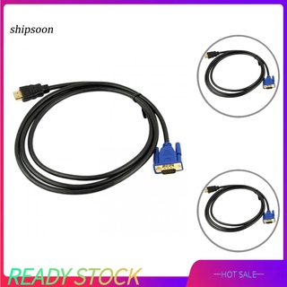 Sn Cable compatible con HDMI macho macho a VGA HD-15 macho 1080P HDMI compatible-VGA M/M
