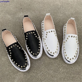 【yum】Women Stitching Sewing Soles Flats Shoes Sneakers Sports Slip On Loafers Shoe