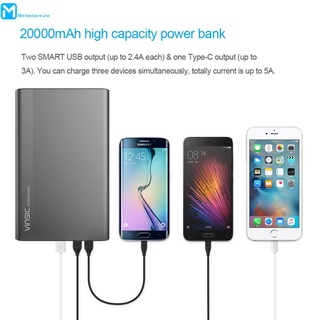Power Bank 20000mAh Fast Charge 2.4A Dual USB Output w/ Type C Port 3.0A Charger melostore (1)