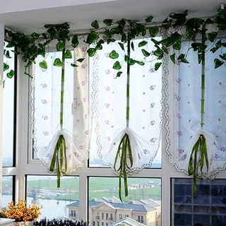 estilo rural floral tul cocina bordado sala de estar hotel ventana decoración de ascensor cortina