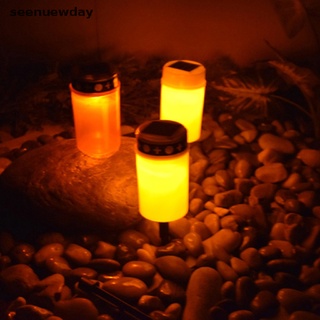 [ver] led solar luz nocturna parpadeante sin llama vela lámpara al aire libre jardín iluminación