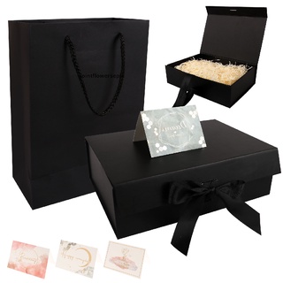 nuevo stock 3 piezas caja de regalo de lujo set magnético caja de regalo con tarjeta de felicitación caja de embalaje caliente (8)
