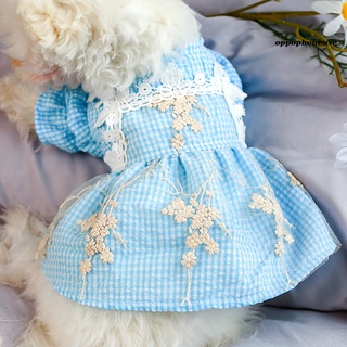 Oppo falda de encaje Floral botón diseño azul cachorro falda a cuadros para primavera verano (3)