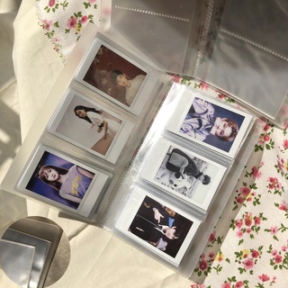 42 ranuras de 3 pulgadas transparente álbum de fotos para 84 piezas Polaroid Mini titular de la tarjeta organizador