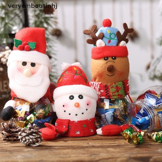 (hotsale) regalo de navidad colgante de mano de los niños caja de regalo de navidad plástico muñeca caramelo tarro {bigsale}