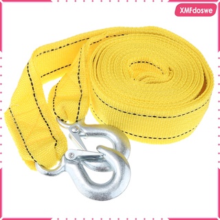 4m/13.1Ft 5 Tons Towing Strap Tow Rope Nylon Road Recovery Trailer Belt Yellow