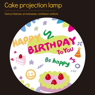 Proyector De Feliz cumpleaños con proyector De Foto rojo