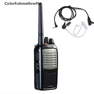 colorfulswallowfly 2 pines seguridad tubo de aire auriculares covert auricular micrófono talkie radio csf