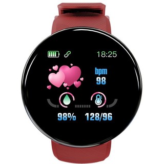 Reloj Inteligente D18 Impermeable Redondo Con Rastreador De Ejercicio/Smartwatch Con Bluetooth Para Hombre