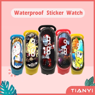 Kids Watch Cute Cartoon LED Digital Wrist Watch Sports Stickers Waterproof Christmas Gift Birthday Party Gifts School Goodie
