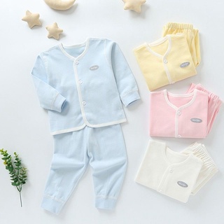 Conjunto de ropa interior de bebé primavera y otoño invierno ropa de algodón puro ropa de recién nacido 0-6-12 meses bebé cierre de pijamas