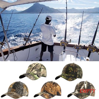 EMPTY Camouflage Fishing Hat Leaf Camo Baseball Cap for Fishing Mountaineering Hiking Field Training