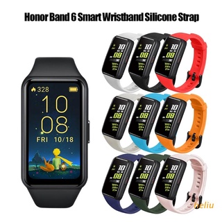 heliu Multicolor Silicone Strap Wristband Watch Band Wrist Strap For Honor Band 6 Smart Wristband Accessories