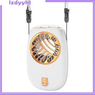 Joydiy ventilador de cuello ventilador de mano recargable cintura ventilador de enfriamiento Personal blanco