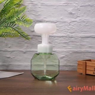 [popular] Nuevo dispensador de jabón líquido, bomba de espuma en forma de flor, botella vacía de plástico, botella transparente, botella de espuma de ducha