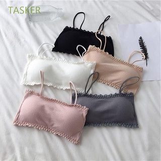 TASKER Thin Tube Tops Seamless Wrapped Chest Women Bra Fashion Comfort Korean Beauty Back with Chest Pad Sports Suspender Underwear/Multicolor