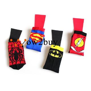 media capa para niños superman spiderman niños niñas cosplay calcetines deportivos
