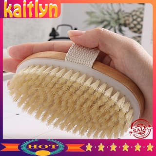 kaitlyn cómodo exfoliante corporal natural cerdas secas cepillo exfoliante cuerpo cepillo cuidado de la piel para baño