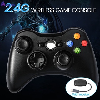 dreampoem For Xbox 360 Gamepad 2.4G Wireless Controller with PC Receiver for Windows 7 8 10 Dual-vibration Joystick Wireless Controller dreampoem