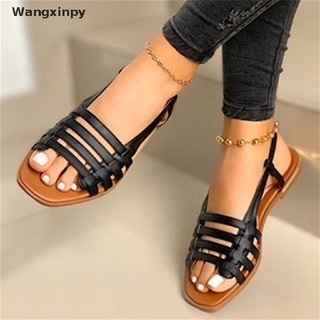 [wangxinpy] mujeres zapatillas sandalias de dedo del pie abierto zapatos de playa plana de fondo pisos al aire libre calzado venta caliente