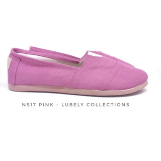 Unique NS17 FLATSHOES lona zapatos de mujer deslizamiento en plano - rosa 37 calidad