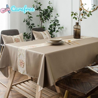 carefree restaurante mantel impermeable cubierta de mesa de comedor mantel decoración del hogar a prueba de polvo clásico bordado nórdico/multicolor (1)