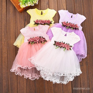 🤷‍♀️bebé niña dulce vestido de flor princesa vestido 1-24m T7M5
