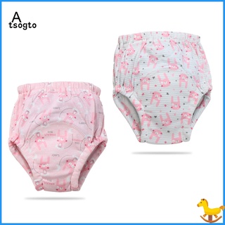Ts 2 Unids/Set Algodón Lavable Entrenamiento 6 Capas Gasa Pañal Pantalones Productos De Bebé