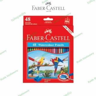 Faber castell - lápices de acuarela (48 colores, afeitadoras y pinceles)