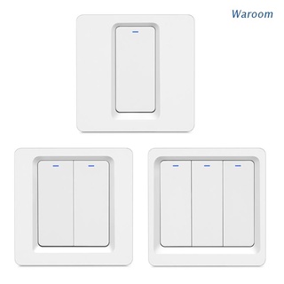 waroom no se requiere concentrador (interruptor de pared 3 pandilla), mando a distancia inalámbrico por aplicación móvil en cualquier lugar, wifi smart wall touch panel de luz de vidrio