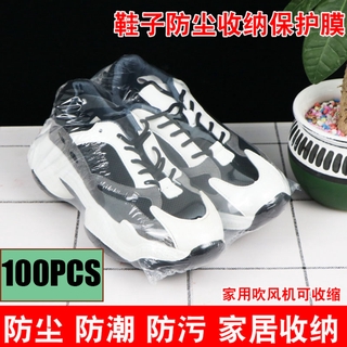 100 bolsas de envoltura retráctil de zapatos, zapatilla de deporte de PVC termorretráctil plástico envoltura de zapatos Protector para hombres mujeres evitar efectivamente Sole amarillento y mantener el polvo lejos (1)