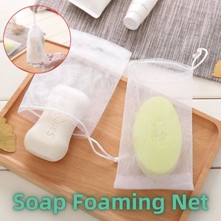 jabón espuma red jabón malla burbuja malla bolsa de malla piel limpiar herramienta 1pcs (1)