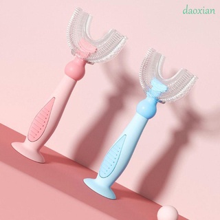 Daoxian cepillo De dientes Manual De silicona para niños De 2 a 12 años (1)