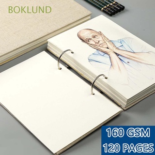 boklund retro graffiti cuaderno de bocetos 120 páginas pintura boceto papel lino tapa dura profesional cuaderno recargable 160 gsm pintado a mano espiral cuaderno de bocetos