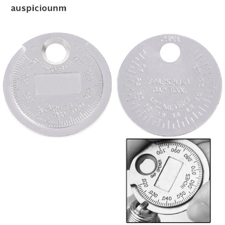 (auspiciounm) bujía medidor de brecha herramienta de medición tipo moneda 0.6-2.4 mm rango bujía gage en venta (1)