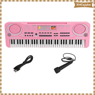 61 teclas teclado electrónico piano digital con micrófono juguetes principiantes