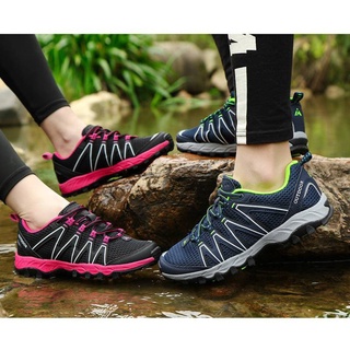 37--44 Unisex al aire libre zapatos de senderismo para adultos escalada zapatos de montaña antideslizante absorción de golpes de corte bajo Aqua zapatos wTTq (5)