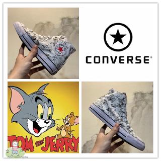 Converse All Star 1970 Hi"Tom & Jerry" blanco Tops altos pareja Unisex Casual zapatos de lona 0riginal