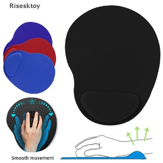 risesktoy - alfombrilla ergonómica cómoda para ratón con soporte para reposamuñecas, antideslizante, para pc, venta caliente