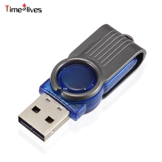 TF Mini USB 2.0 Micro SD TF lector de tarjetas de memoria de alta velocidad de plástico girar adaptador para Tablet PC portátil