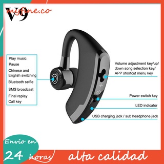 2021 Nuevo V9 auriculares bluetooth manos libres inalámbricos de negocios drive llamada deportes con micrófono con control De ruido