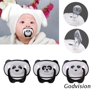Bb lindo Panda pezón chupete bebé grado alimenticio PP silicona chupete niño ortodoncia pezones con anillo mordedor bebé chupete