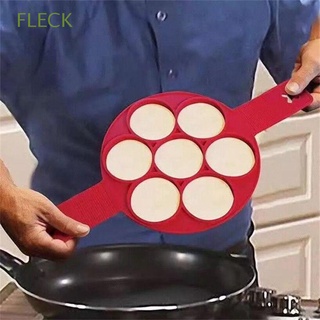 FLECK Reusable Pancake Mold DIY Egg Cooker Egg Pancake Ring Maker Moulds Cooking Kitchen Silicone Baking Tools Nonstick Omelet Moulds