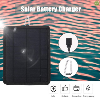 [Gree]Panel Solar monocristalino de 6 v de 5.3 w con Poat USB DIY impermeable para Camping portátil Panel Solar Compatible para iPhone Power Bank teléfono móvil