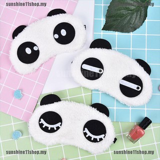 {Rdy+Ss11} 1Pc lindo Panda dormir cara máscara de ojos venda de ojos sombra de viaje dormir cubierta de luz