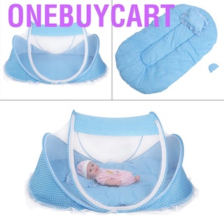 tienda de campaña anti-bug cuna con almohada plegable mosquitera para bebé